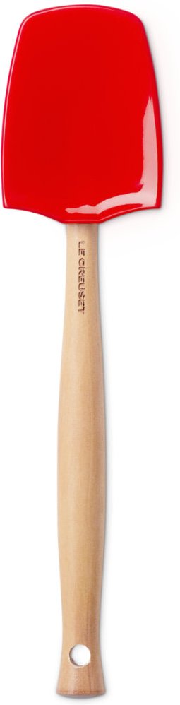 Le Creuset Küchenhelfer aus Silikon Grosser Kochlöffel Craft Kirschrot 28 cm