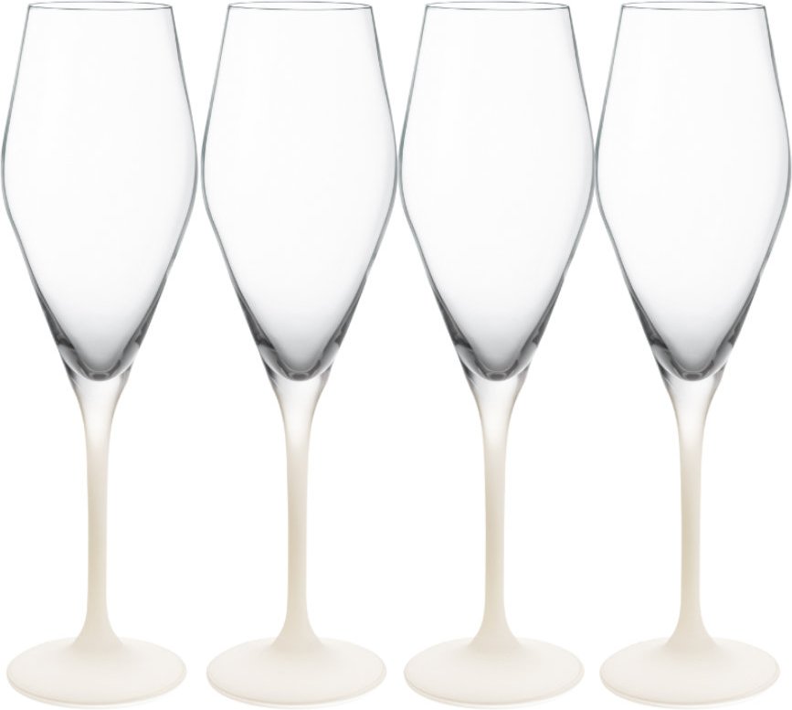 Villeroy & Boch Manufacture Rock blanc Champagnerkelchglas Set 4-tlg. 0,12 L