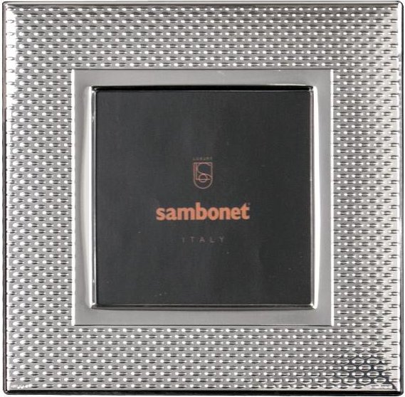 Sambonet Silberrahmen Bilderrahmen Dew versilbert 13 x 13 cm