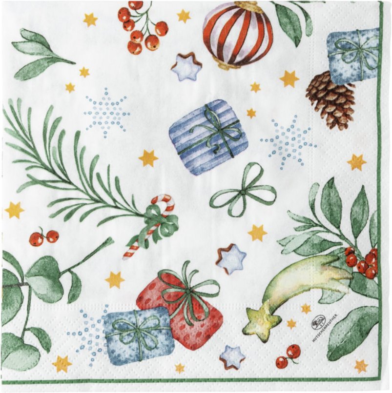 Hutschenreuther Sammelserie Weihnachtslied Servietten 33x33 cm 20 Stück Alle Jahre wieder