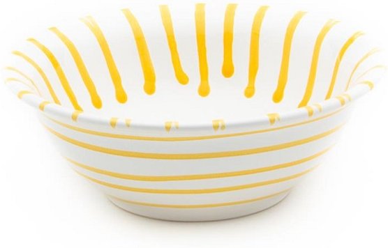Gmundner Keramik Gelbgeflammt Salatschüssel d: 20 cm / 0,5 L