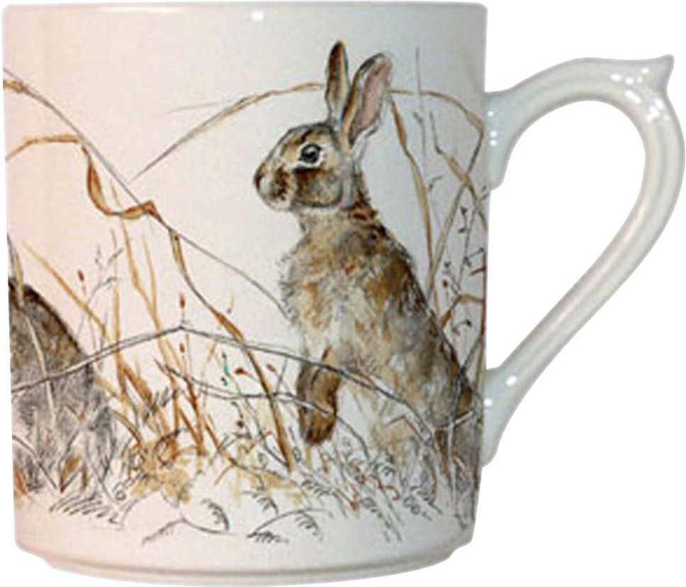 Gien 'Sologne' Henkelbecher Motiv Kaninchen 0,30 l