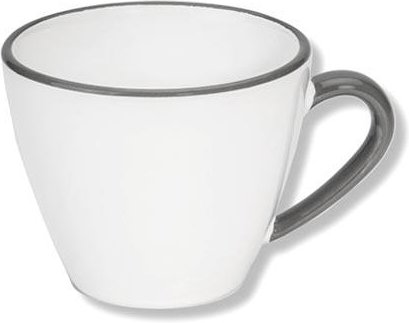 Gmundner Keramik Grauer Rand Kaffee-Obertasse Gourmet 0,2 L