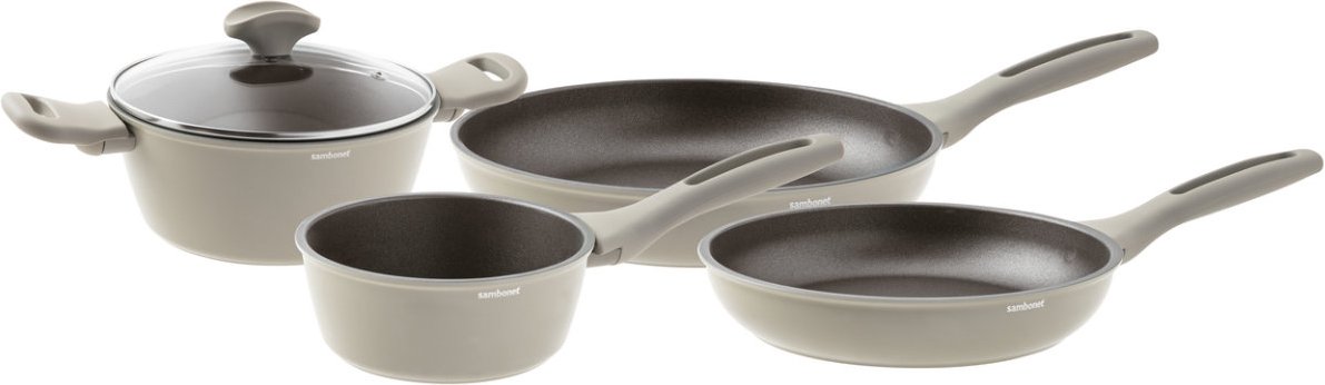 Sambonet Silver Force - Aluminium-Antihaft Kochgeschirrset 5-tlg.