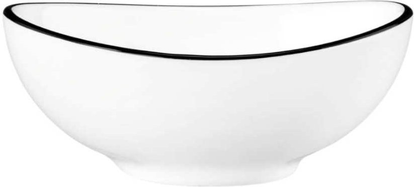 Seltmann Weiden Modern Life Black Line Bowl oval 8,5 cm