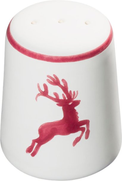 Gmundner Keramik Bordeauxroter Hirsch Pfefferstreuer glatt
