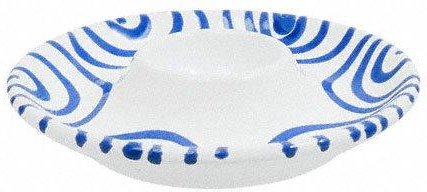 Gmundner Keramik Blaugeflammt Eierbecher glatt 12 cm