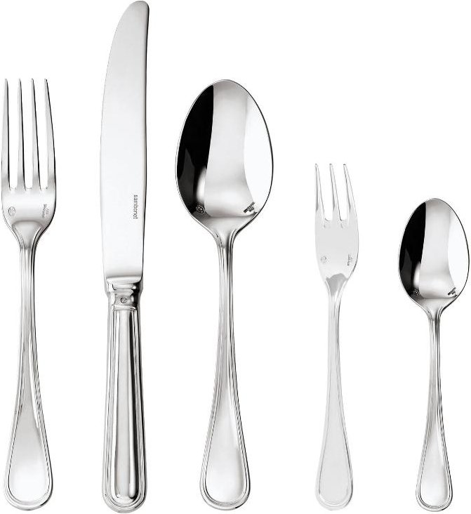 Sambonet Contour - Edelstahl 18/10 Besteckset 30-tlg. Vollheft / Monoblock