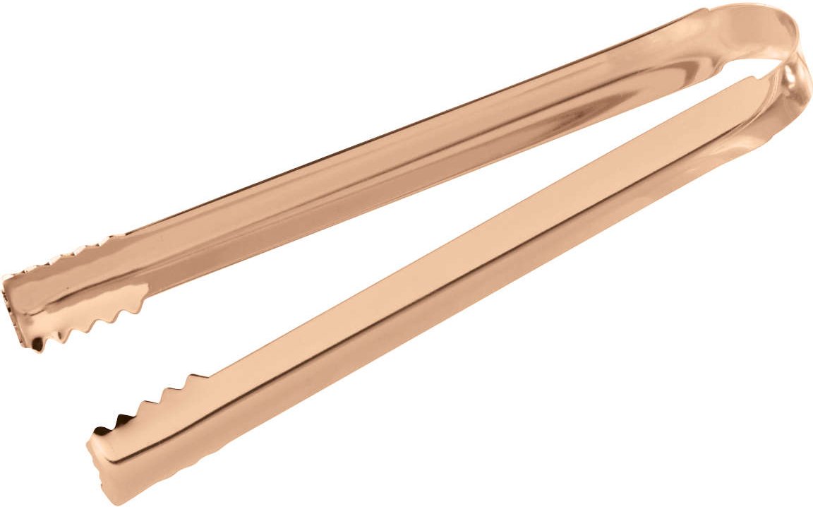 Sambonet Paderno Bar Utensils - Edelstahl / PVD Kupfer Eiszange 16 cm