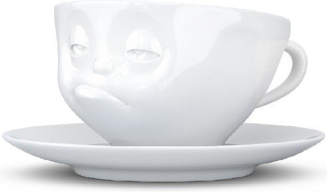 TV Tassen Kaffeetasse weiß verpennt 0,20 L