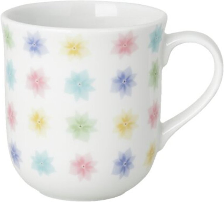 Hutschenreuther Frühlingsgrüße Becher mit Henkel Blütenteppich im Geschenkkarton 0,41 L