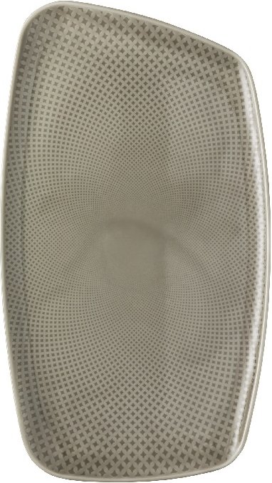 Rosenthal Junto Pearl Grey - Porzellan Platte 36x21 cm