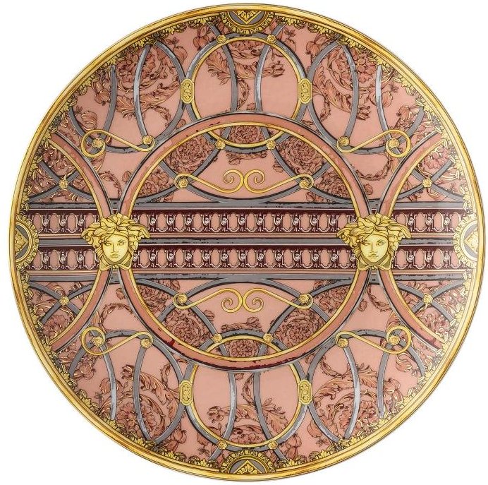 Rosenthal Versace La Scala del Palazzo - Rosa Frühstücksteller 21 cm