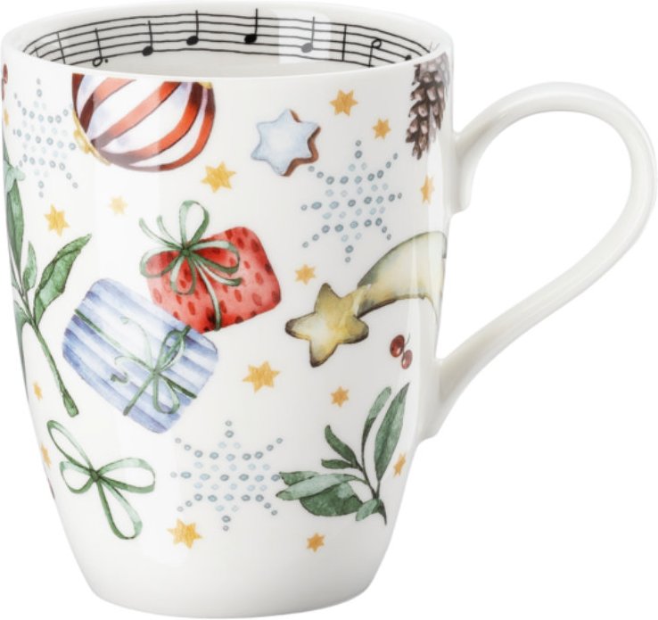 Hutschenreuther Sammelserie Weihnachtslied 2025 Becher mit Henkel 0,36 L Alle Jahre wieder