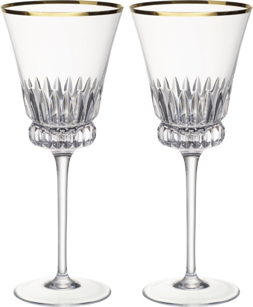 Villeroy & Boch Gläser Grand Royal Gold - Kristallglas Rotweinkelch Set 2-tlg. 0,20 L