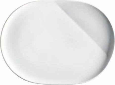 Kahla O - The better place / Weiß Platte oval 32 cm