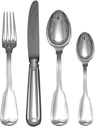 Robbe & Berking Alt Faden 925 Sterling Silber Garnitur 24tlg.