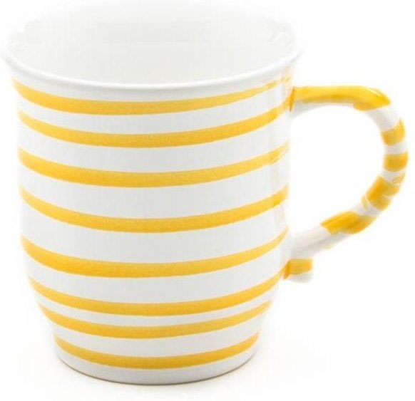 Gmundner Keramik Gelbgeflammt Schokotasse / Schokobecher 0,3 L / h: 9,9 cm