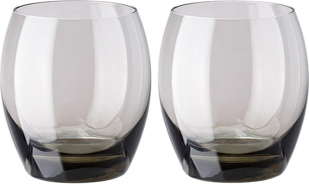 Thumbnail - Rosenthal Versace Medusa Lumiere Haze Whiskybecher Glas grau h: 100 mm / 380 ml Set 2-tlg.