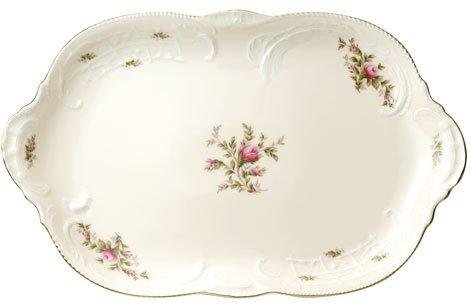Rosenthal Sanssouci Elfenbein Moosrose neu Platte 38 cm