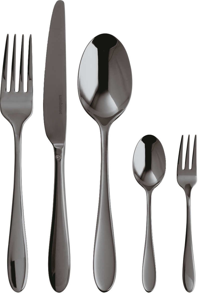Sambonet Velvet - Edelstahl / PVD 2Black Besteckset 30-tlg.