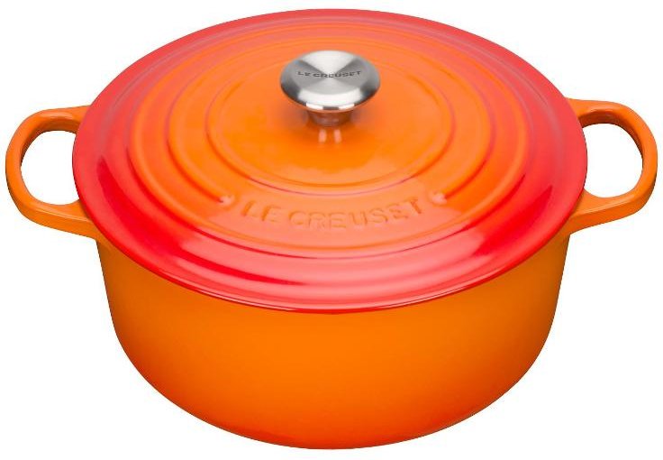 Le Creuset 'Bräter Signature rund' Bräter rund ofenrot 26 cm / 5,3 L
