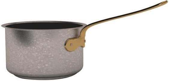 Sambonet 1965 Vintage - Edelstahl matt 18/10 Stielkasserolle hoch ohne Deckel d: 16 cm / h: 9,5 cm / 1,9 L