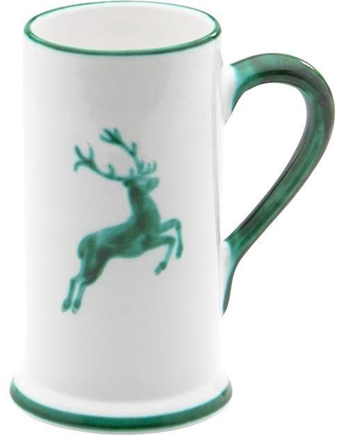 Gmundner Keramik Grüner Hirsch Bierkrug Form A Klein 0,3 L / h: 14 cm
