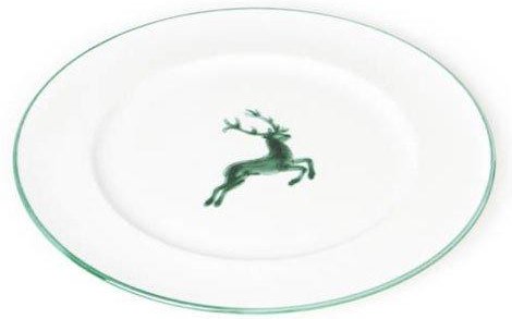 Gmundner Keramik Grüner Hirsch Speiseteller Gourmet d: 29 cm / h: 2,2 cm