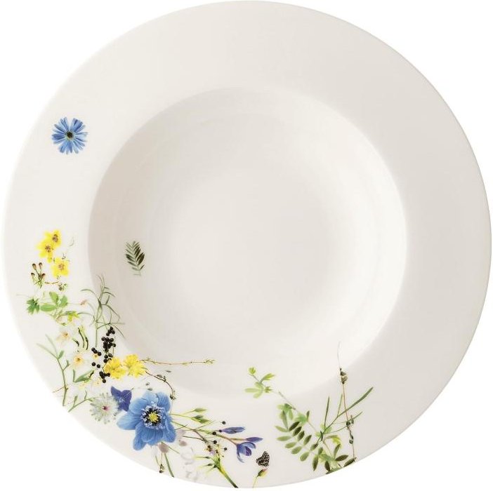 Rosenthal Brillance Fleurs des Alpes Suppenteller Fahne 23 cm