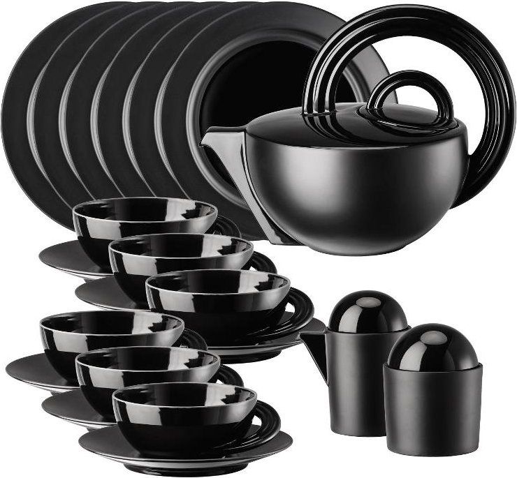 Rosenthal studio-line Cupola - Porcelaine noire Teeset schwarz 21-tlg. - limitiert auf 49 Stück