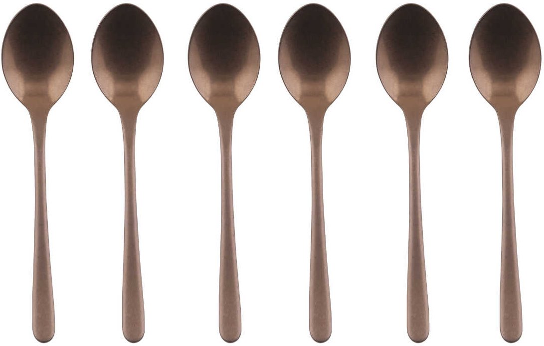Sambonet Taste Vintage - Edelstahl / PVD Kupfer Mokkalöffel-Set 6-tlg.