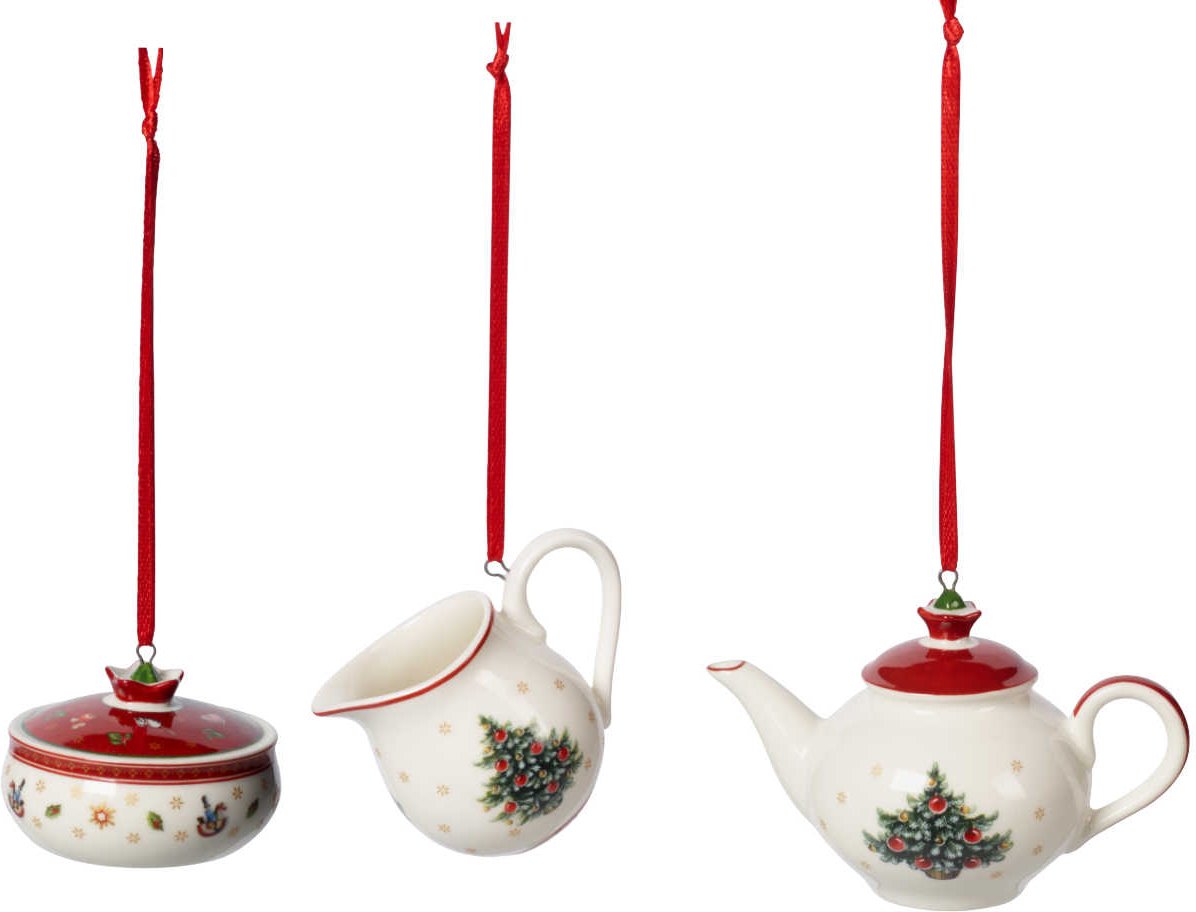Villeroy & Boch Toy's Delight Decoration Ornamente Kaffeeset - Hänger 6,3 cm Set 3-tlg.
