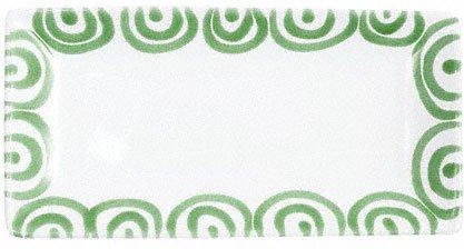 Gmundner Keramik Grüngeflammt Snackschale 22x11x2,7 cm
