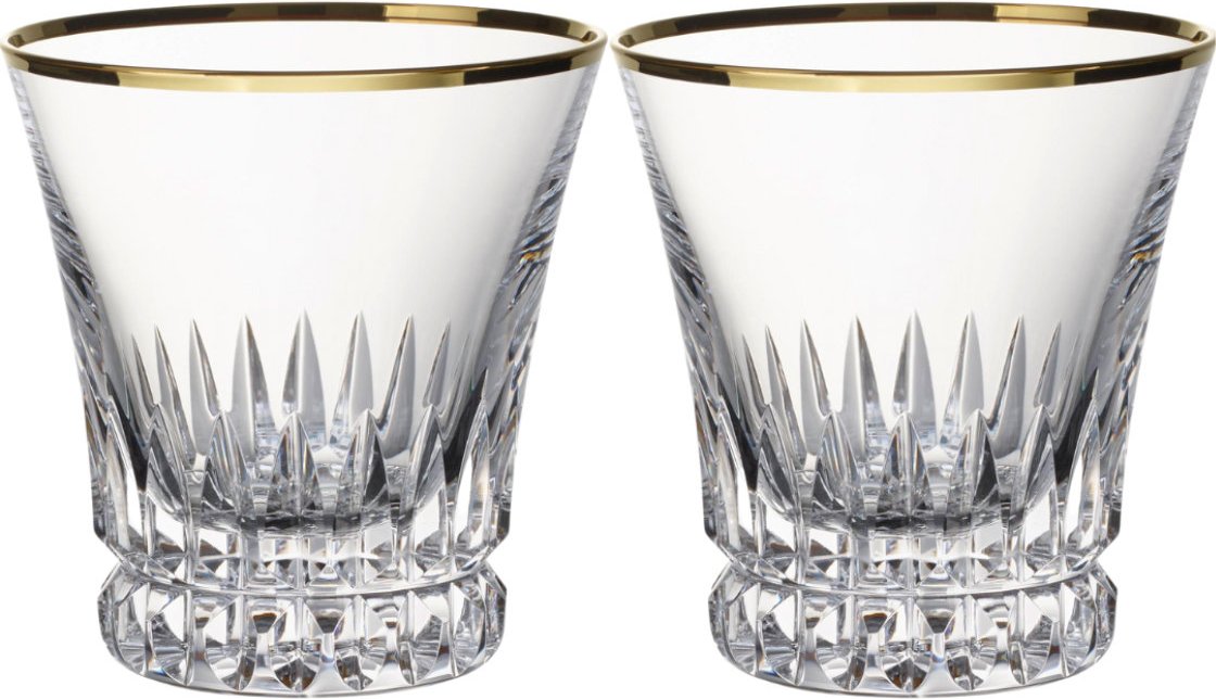 Villeroy & Boch Gläser Grand Royal Gold - Kristallglas Wasserglas Set 2-tlg. 0,20 L