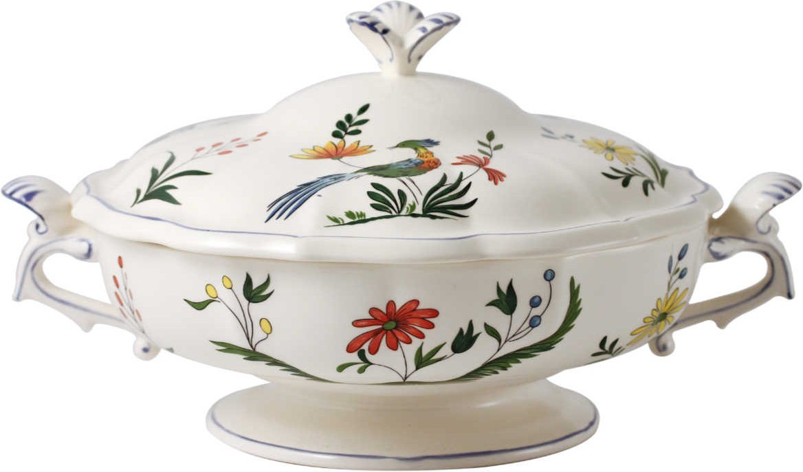 Gien 'Oiseaux Paradis' Schüssel mit Deckel 1,70 l