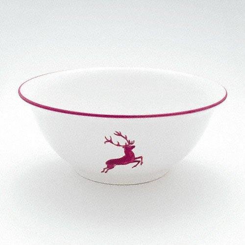 Gmundner Keramik Bordeauxroter Hirsch Salatschüssel d: 26 cm / 2,0 L
