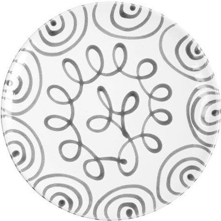 Gmundner Keramik Graugeflammt Speiseteller Cup d: 28 cm / h: 2,6 cm