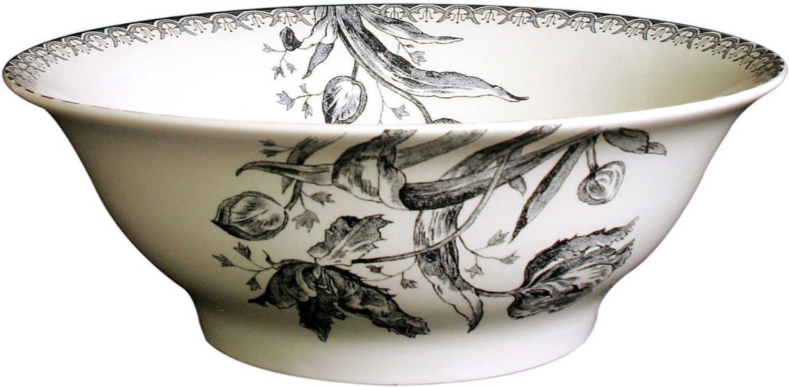 Gien 'Tulipes Noires' Salatschüssel 29 cm