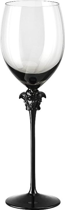 Rosenthal Versace Medusa Lumiere Haze Wasserpokal Glas grau 474 ml / h: 29,4 cm