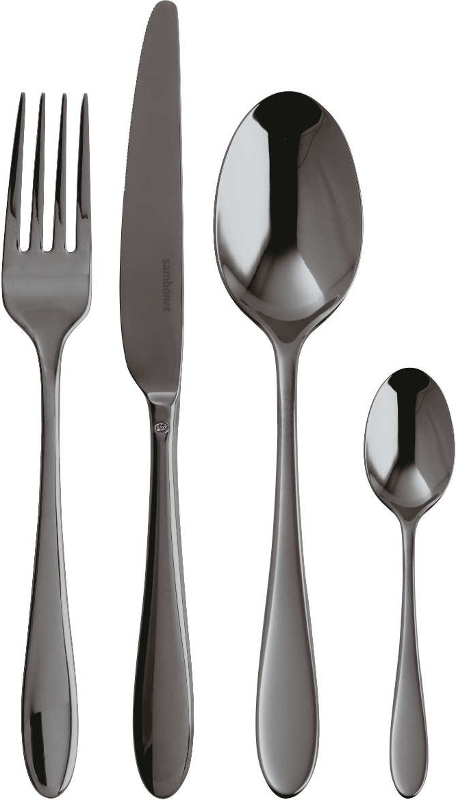 Sambonet Velvet - Edelstahl / PVD 2Black Besteckset 24-tlg.
