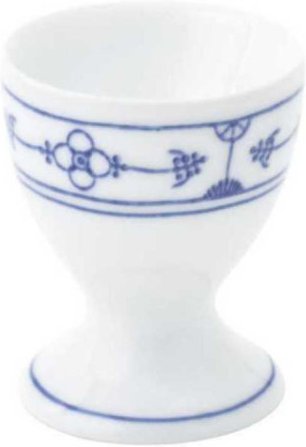 Kahla Blau Saks - Indisch Blau - Strohblumenmuster Eierbecher mit Fuss