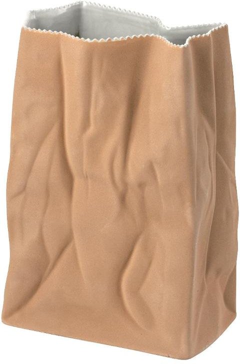 Rosenthal studio-line Tütenvase braun matt im Geschenkkarton 28 cm