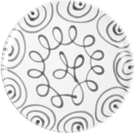 Gmundner Keramik Graugeflammt Platzteller Cup d: 32 cm / h: 2,2 cm