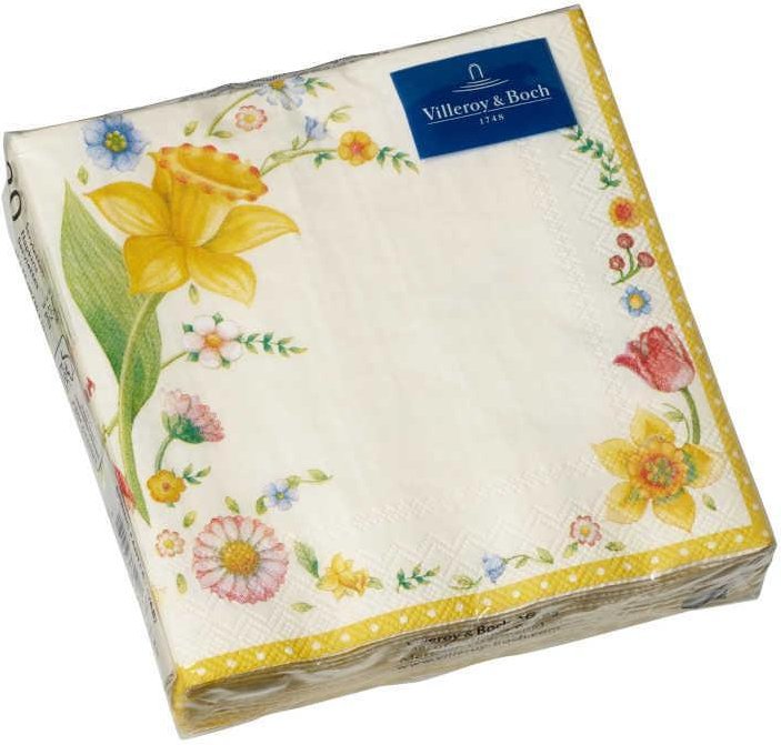 Villeroy & Boch Oster Accessoires Serviette Cocktail Osterblüten 20 Stück 25x25 cm