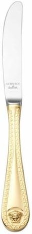 Rosenthal Versace Medusa Besteck 14 gramm vergoldet - Feingold 999 Tafelmesser 22,5 cm