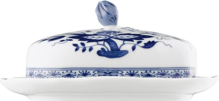Hutschenreuther Blau Zwiebelmuster Butterdose 250 g