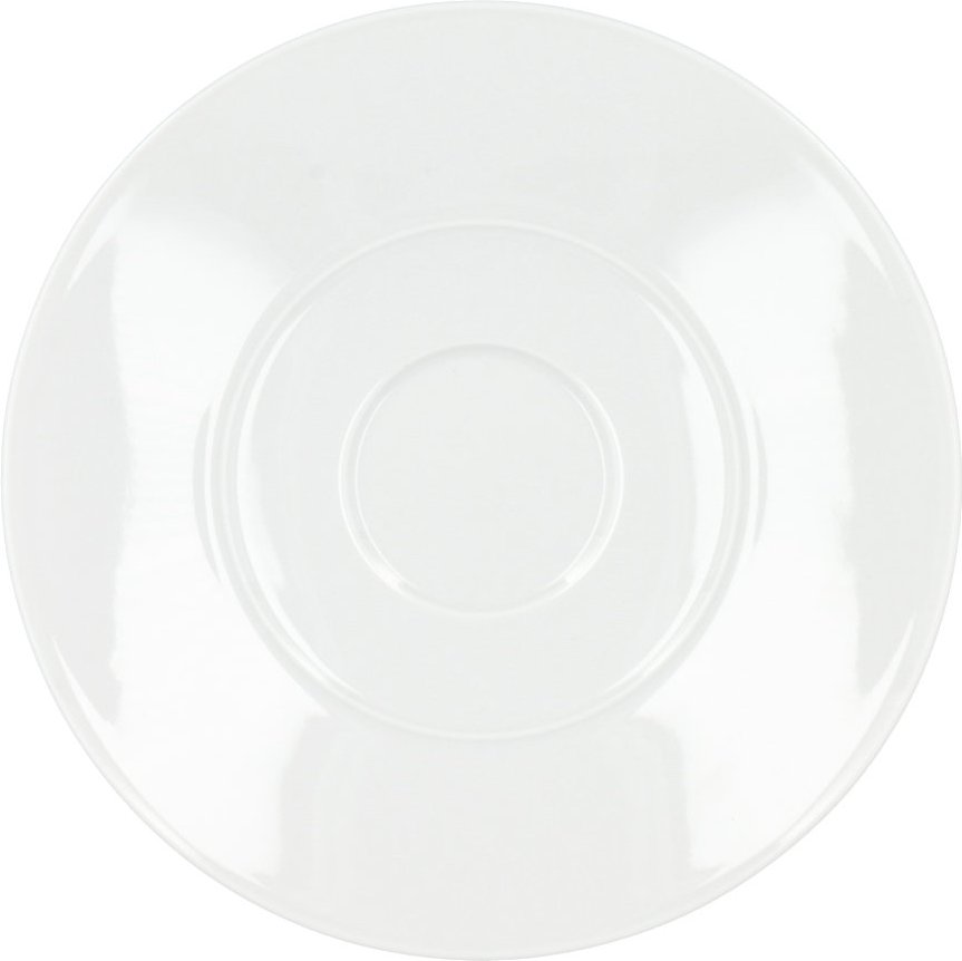 KPM Urania Weiß Kaffee Untertasse 15,5 cm