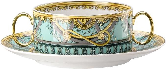 Rosenthal Versace La Scala del Palazzo - Verde Suppentasse 0,28 L 2-tlg.