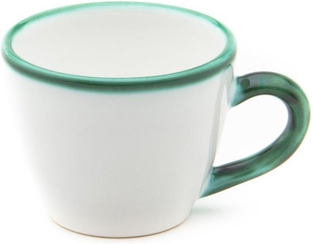Gmundner Keramik Grüner Rand Mokka-/Espresso-Obertasse Gourmet 0,06 L / h: 5,1 cm